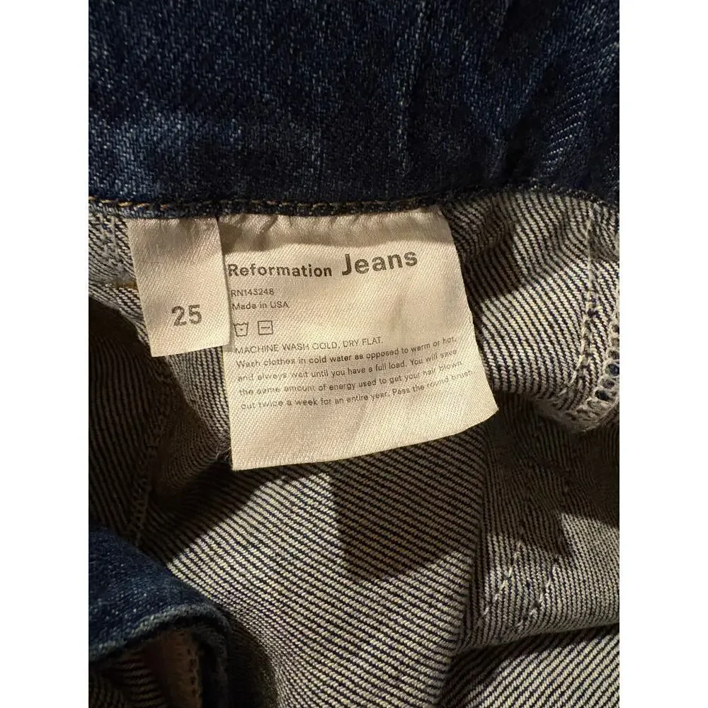 Reformation Kayo belted high waisted skinny jean size 25